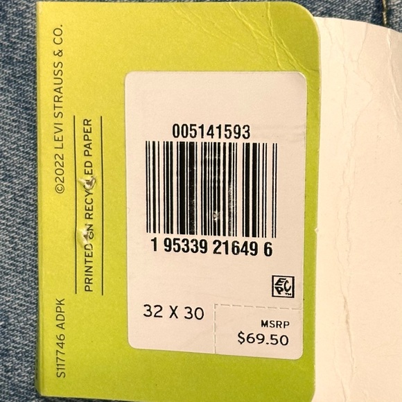 Levi’s Men’s 514 Straight Fit Jeans – NWT Summer Classic – Size 32x30 - Picture 12 of 13